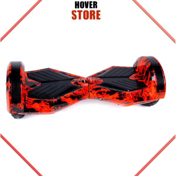 Hoverboard 8 pouces rouge flamme